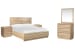 Brentwood Heights - King Panel Bed, 2 Nightstands And Single Drawer Dresser With Portrait Mirror - Provincial Brown