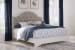 Brollyn - White / Brown / Beige - King Upholstered Panel Bed
