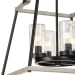 Edgecomb - 4 Light Indoor-Outdoor Pendant - Black / Gray