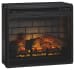 Willowton - Whitewash - 2 Pc. - TV Stand With Faux Firebrick Fireplace Insert