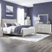 New Haven - 4 Piece Bedroom Set (King Upholstered Bed, Dresser & Mirror, Chest) - Sanctuary White