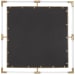 Balkan - Square Mirror - Golden