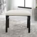 Diverge - White Shearling Small Bench