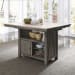 Lindsey Farm - 7 Piece Gathering Table Set - Dark Gray