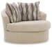 Lofwood - Swivel Accent Chair - Oatmeal