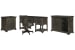 Bellamy - Desk With Chair, Lateral File Cabinet And Printer Stand - Peppercorn