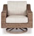 Beachcroft - Beige - Swivel Lounge Chair