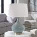 Celinda - Glass Lamp - Blue Gray