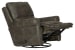 Maddie - Faux Leather Swivel Glider Recliner - Light Brown