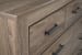 Zelen - Warm Gray - 8 Pc. - Dresser, Mirror, Chest, King Panel Bed, 2 Nightstands