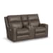 Score - Power Reclining Loveseat With Console & Power Headrests & Lumbar - Brown