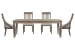 Lancaster - Extendable Rectangular Dining Table With 2 Side Chairs And 2 Arm Chairs - Dovetail Gray
