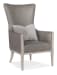 CC - Kyndall Club Chair With Accent Pillow - Dark Gray