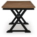 Wildenauer - Dining Room Counter Butterfly Extension Table - Brown / Black