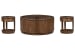 Connolly - Lift Top Cocktail Table With 2 End Tables - Brown
