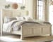 Bolanburg - Antique White / Brown - 7 Pc. - Dresser, Mirror, King Louvered Bed, 2 Nightstands