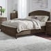 Avalon - King Panel Storage Bed - Brown