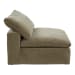 Clay - Performance Fabric Slipper Chair - Light Brown