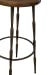 Zazu - Counter Stool - Dark Brown / Bronze