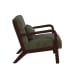 Marina - Chair Steno Olive - Walnut Finished