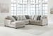 Ardsley - Pewter - Left Arm Facing Corner Chaise with Loveseat 4 Pc Sectional
