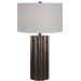 Khalio - Gun Metal Table Lamp - Dark Brown