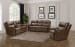 Kaden - Console Loveseat- Wall Prox. Recliner With Power And Power Headrest And Lumbar - Light Brown