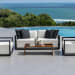 Remsen - Outdoor Sofa - Black / Oyster