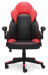Lynxtyn - Red / Black - Home Office Swivel Desk Chair