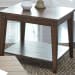 Lake House - Square Lamp Table - Rustic Brown