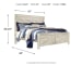 Bellaby - King Crossbuck Panel Bed - Whitewash