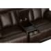 Clive - Power Reclining Loveseat With Console, Power Headrests & Lumbar - Clove