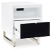 Gardoni - Chair Side End Table - White / Black