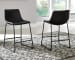 Centiar - Upholstered Barstool (Set of 2) - Black