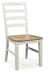 Purlaney - Antique White / Natural - Dining Room Side Chair (Set of 2)