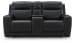 5Z-Comfort - Relaxation - Onyx - Power Recline Loveseat / Console / Adjustable Headrest