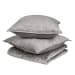 Bari - Velvet 4 Piece King Quilt Set - Gray