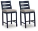 East Beach - Barstool (Set of 2) - Blue