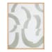 Composed - Framed Painting - White