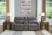 Next-Gen Durapella - Slate - 3-Piece Power Reclining Sectional Loveseat With Console