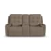 Iris - Power Reclining Loveseat with Console & Power Headrests