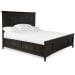 Westley Falls - Complete Queen Panel Bed With Storage Rails - Graphite