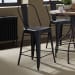 Vintage Series - Bow Back Counter Chair - Black