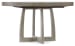 Affinity - 48" Round Pedestal Dining Table With 1-18" Leaf - Dark Gray