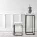 Gambia - Marble Accent Table - White & Black