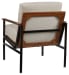 Tilden - Ivory / Brown - Accent Chair