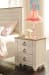 Willowton - Whitewash - 9 Pc. - Dresser, Mirror, Chest, Twin Panel Bed with 1 Large Storage Drawer, Nightstand