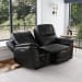 Crew - Power Reclining Loveseat With Power Headrests & Lumbar - Black