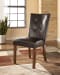 Lacey - Medium Brown - 5 Pc. - Rectangular Dining Room Table, 4 Upholstered Side Chairs