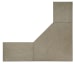 Linville Falls - Corner Desk With File And Open Desk Cabinet - Gray